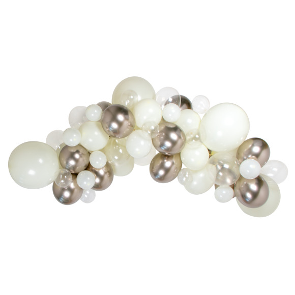 Ballonslinger Wit/champagne 66 Stuks -