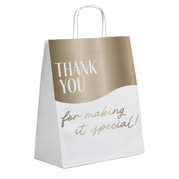 Draagtas Papier Thank You For Making It Special 6 Stuks -