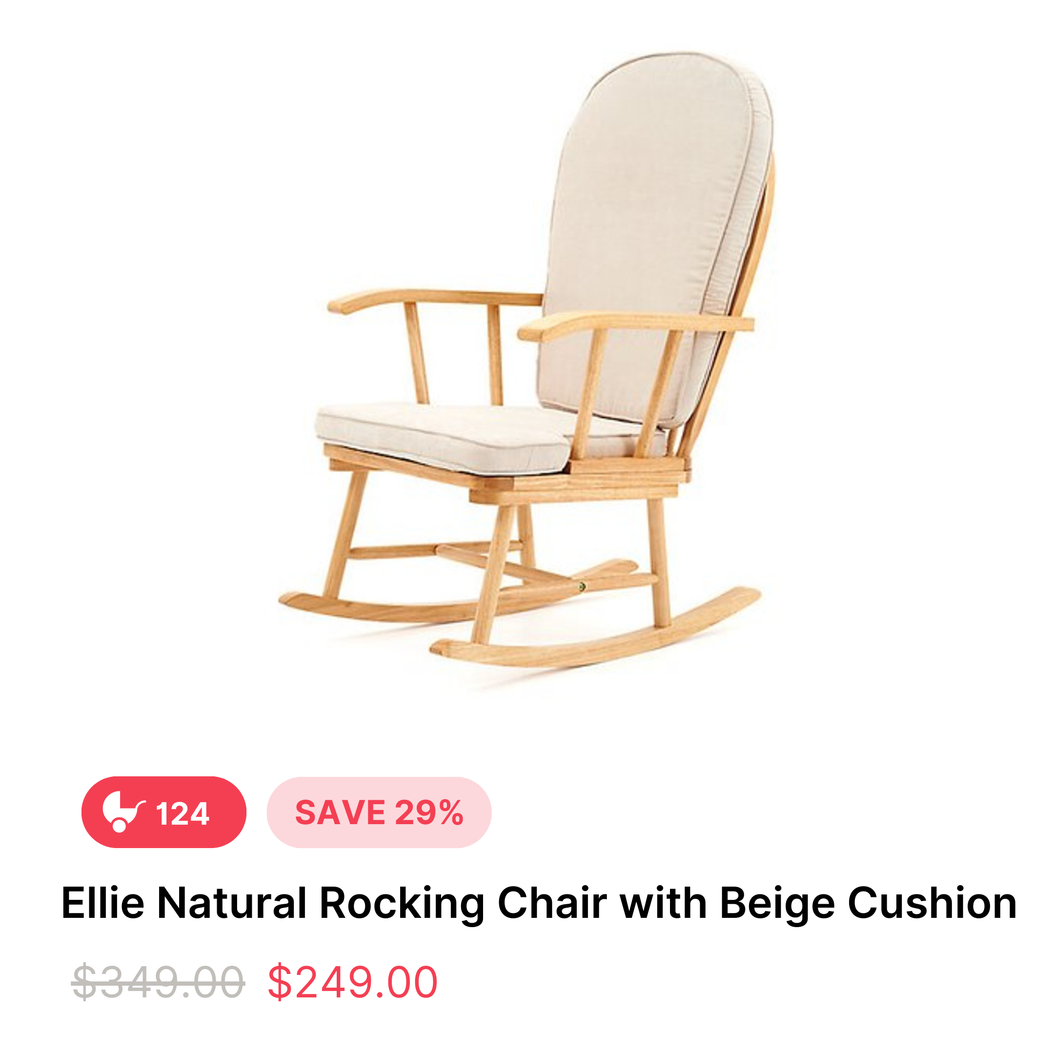 Ellie Natural Rocking Chair