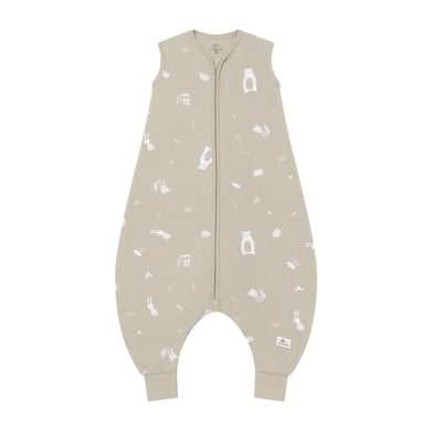 kindsgard Sommerschlafsack smalig mit Füßen taupe