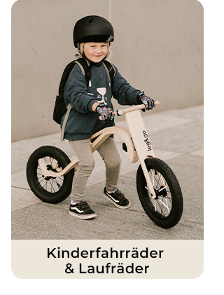 Kinderfahrräder und Laufräder