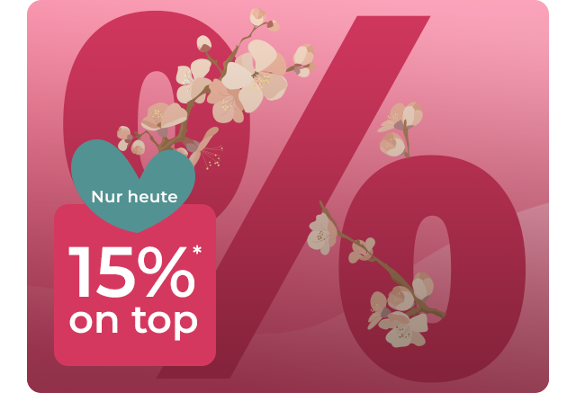 NUR HEUTE - 15% on top* auf SALE!
