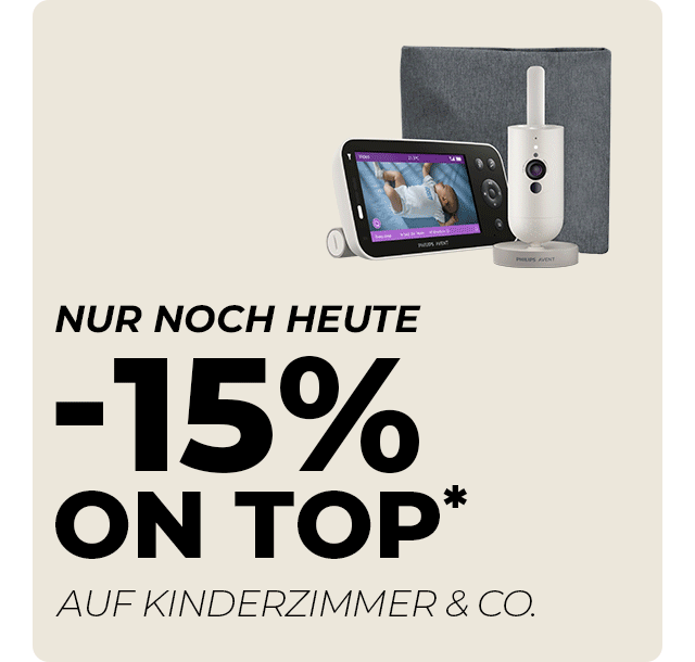 Nur heute: -15% on top* auf Kinderzimmer & Co.