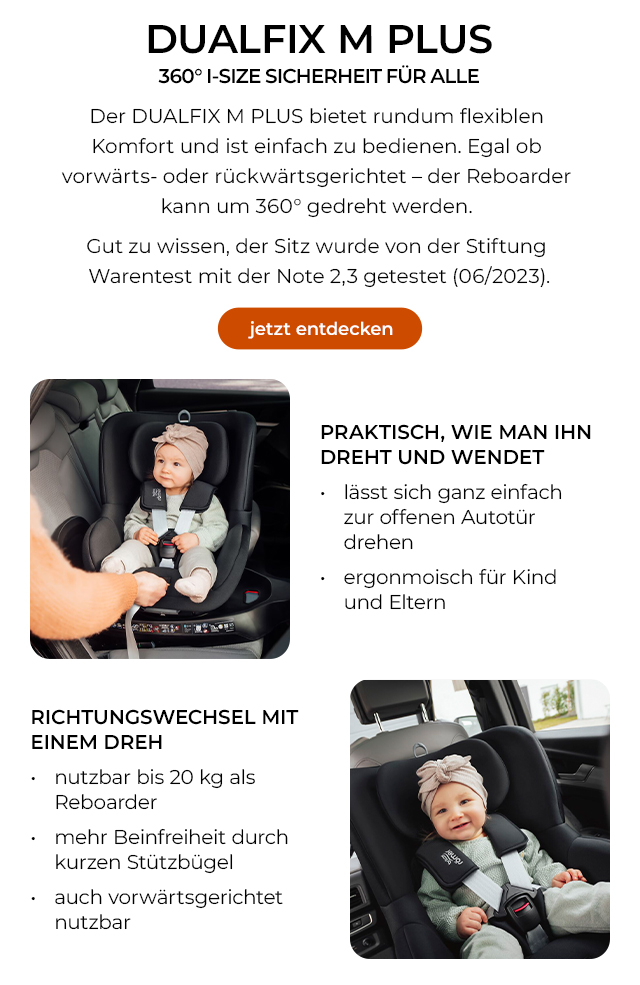 DUALFIX M PLUS - 360° I-SIZE Sicherheit für alle 