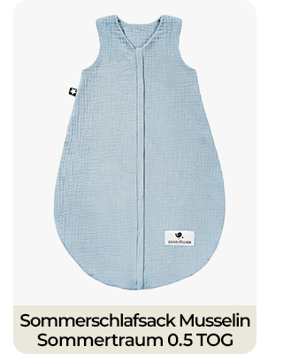 Julius Zöllner Sommerschlafsack Musselin Sommertraum 0.5 TOG denim
