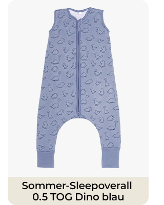 Fillikid Sommer-Sleepoverall 0.5 TOG Dino blau