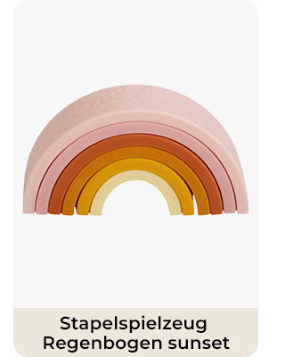 A Little Lovely Company  Stapelspielzeug Regenbogen sunset
