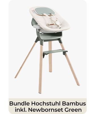 Stokke® - CLIKK™ Bundle Hochstuhl Bambus inkl. Newbornset Green