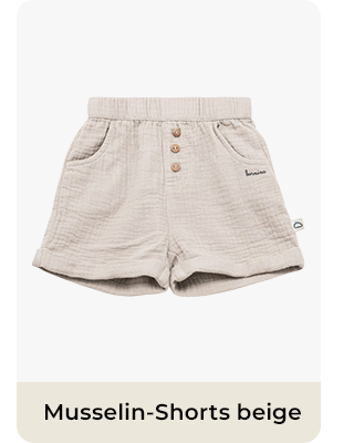 Bornino - On The Road Musselin-Shorts beige