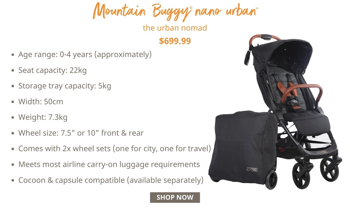 Mountain Buggy® nano urban™ for $699.99 - the urban nomad