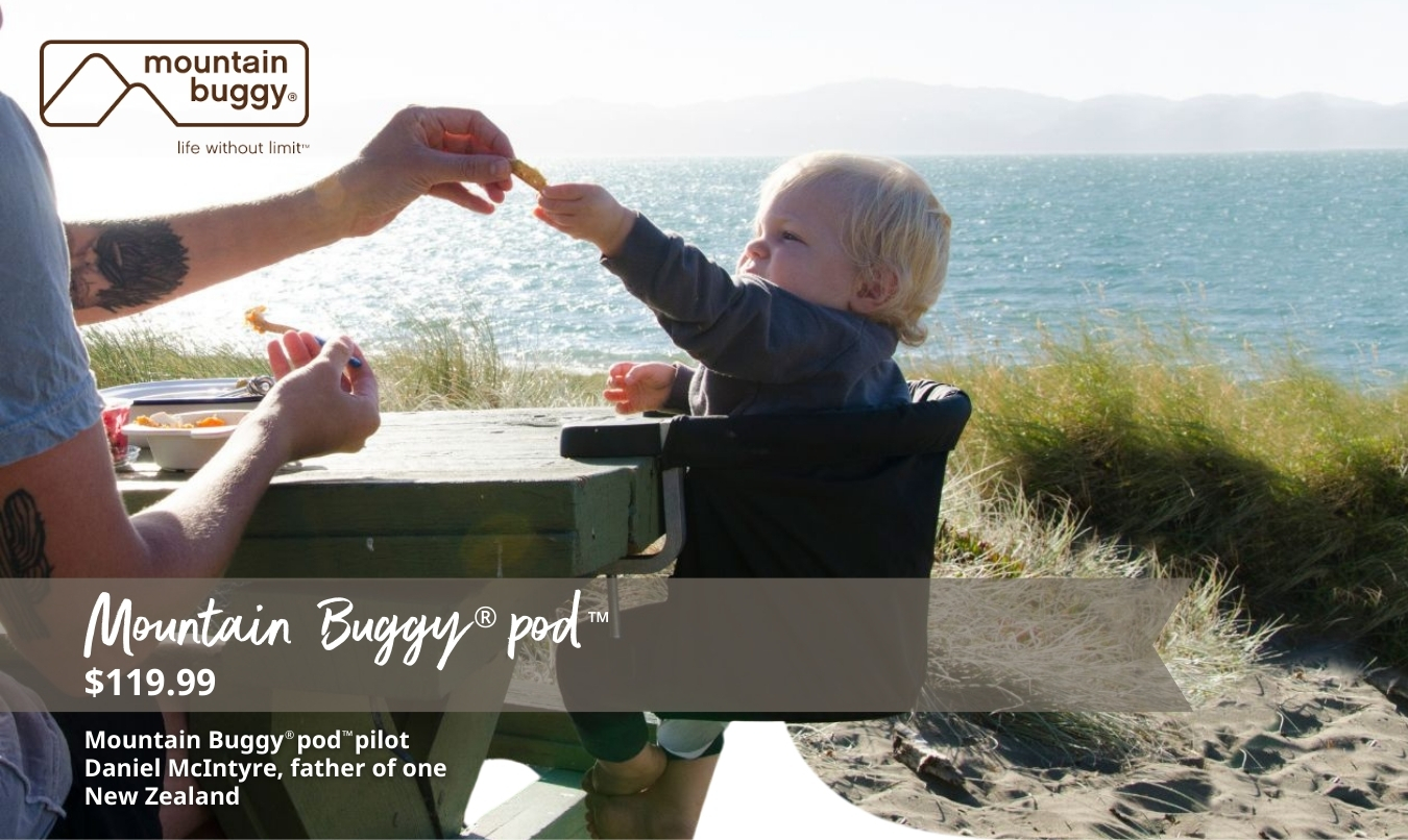 Mountain Buggy® pod™ portable highchair only $169.99