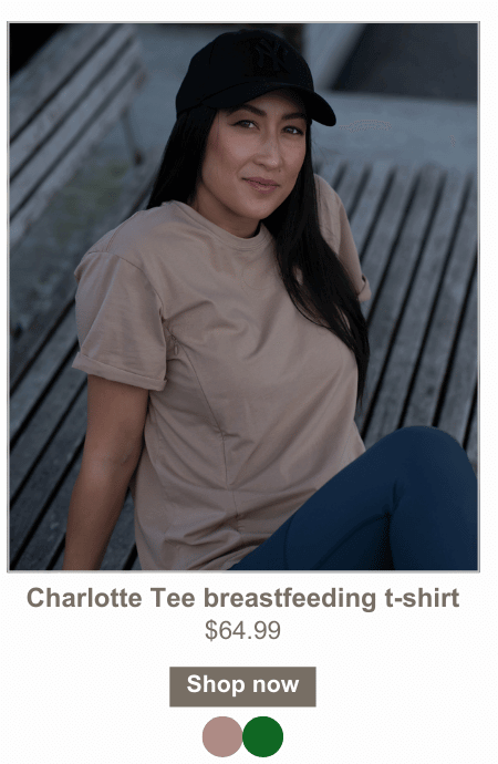 Charlotte Tee Breastfeeding T-Shirt $64.99