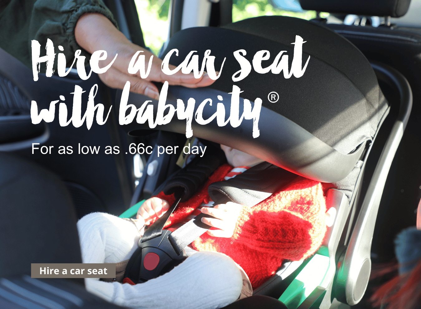 Hire a car seat with babycity