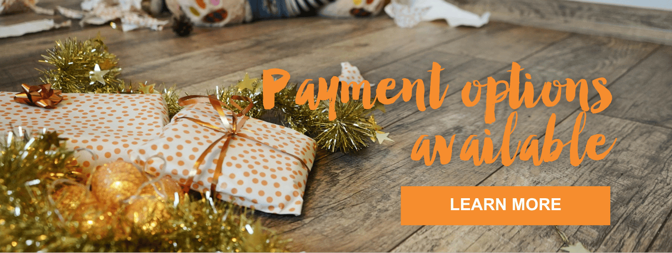 Payment options available