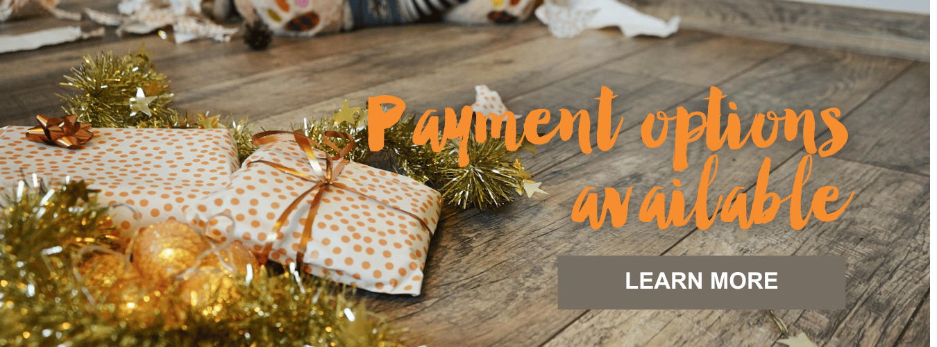 Payment options available