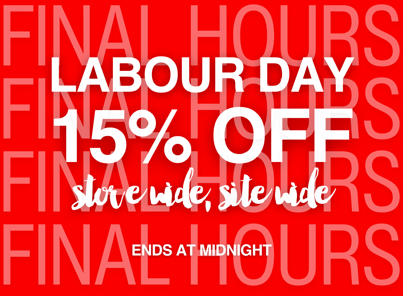 Shop all Labour Day sale