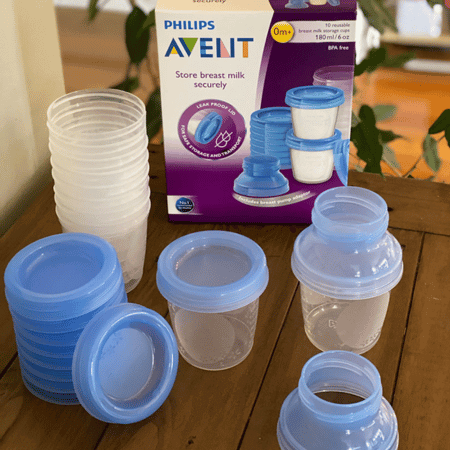 Storage Solutions. Avent Milk cups