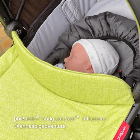 discover snug carrycot. Baby sleeping in snug carrycot