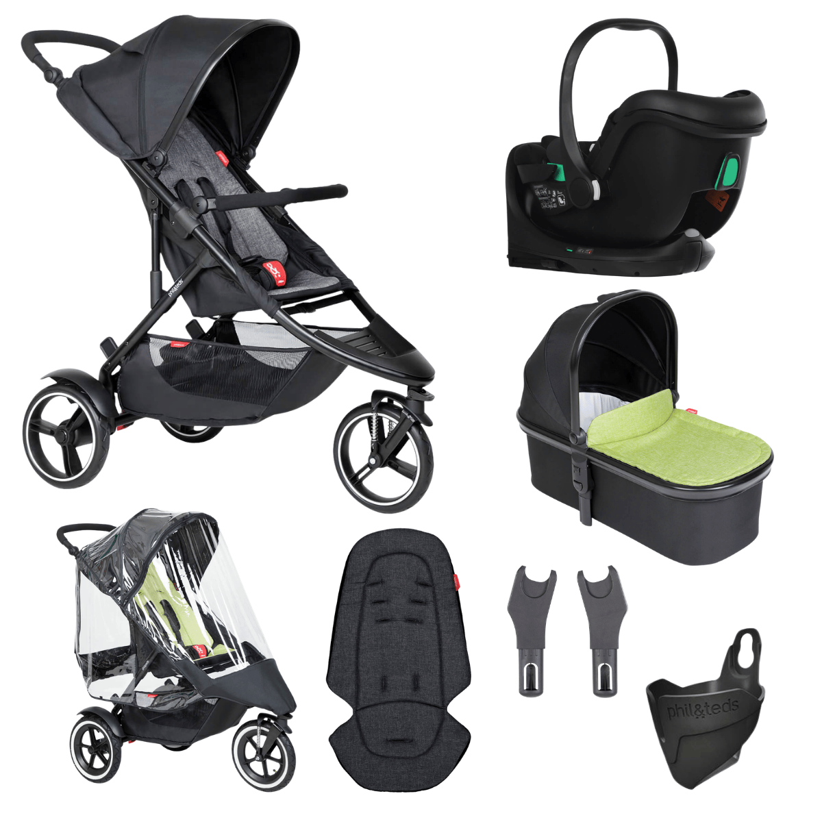 Image of phil&teds® dot™ buggy travel system bundle
