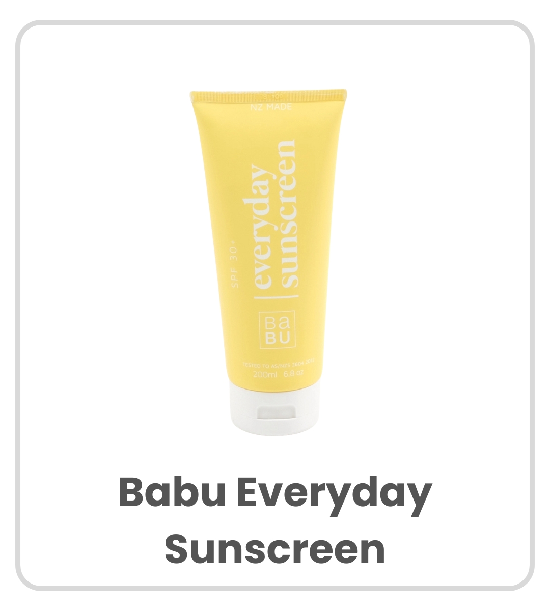 Babu Everyday Sunscreen