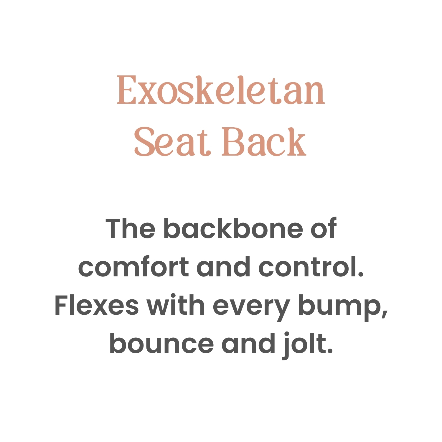Exoskeletan seat back