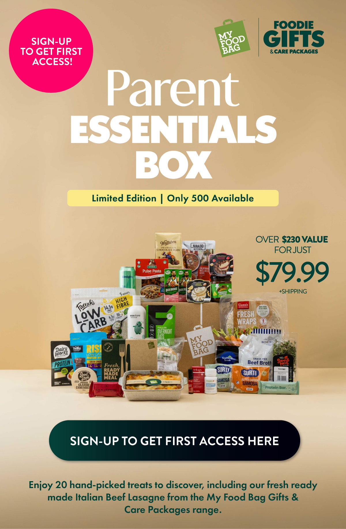 My Food Bag Parent Essentials Box