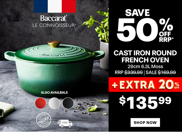 Baccarat Le Connoisseur Cast Iron Round French oven