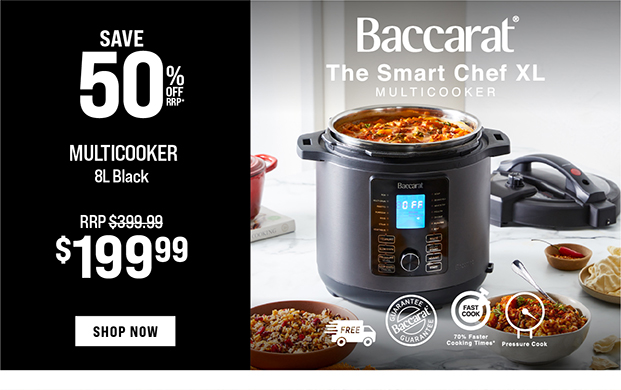 Baccarat The Smart Chef Multicooker 8L Black