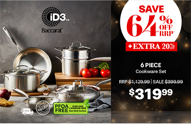 Baccarat Gourmet Stainless Steel Saucepan Set of 3