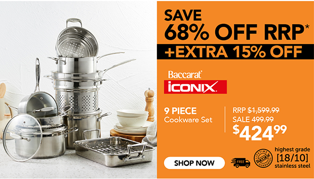 Baccarat iconiX 9 Piece Stainless Steel