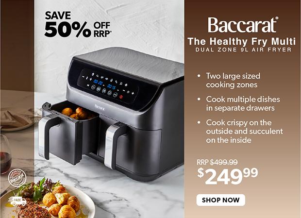 Baccarat The Healthy Fry Multi Dual Zone 9L Air Fryer