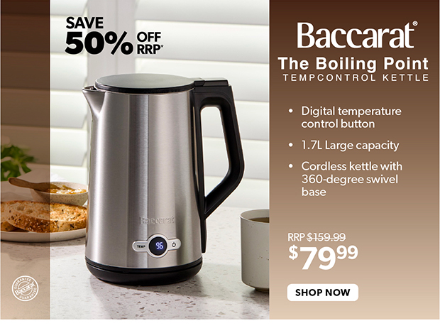 Baccarat The Boiling Point Tempcontrol Kettle Silver