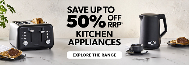 KITCHEN APPLIANCES UP TO 50% OFF