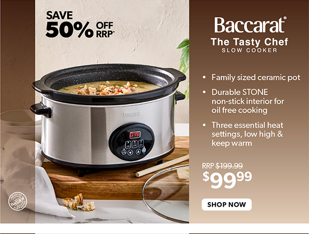 Baccarat The Tasty Chef 6L Slow Cooker