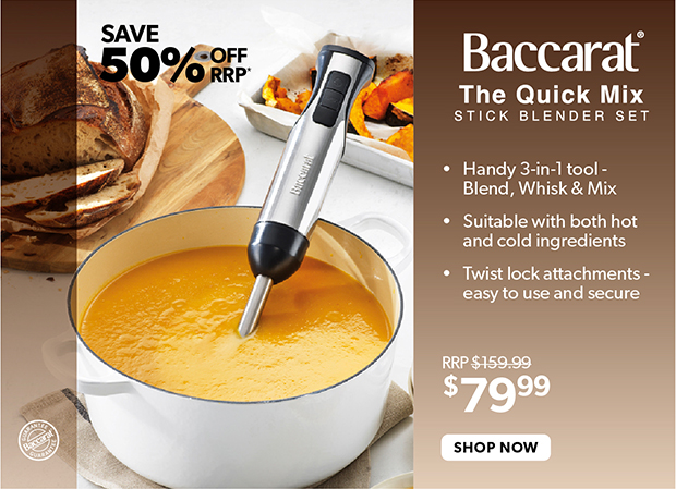 Baccarat The Quick Mix Stick Blender Set