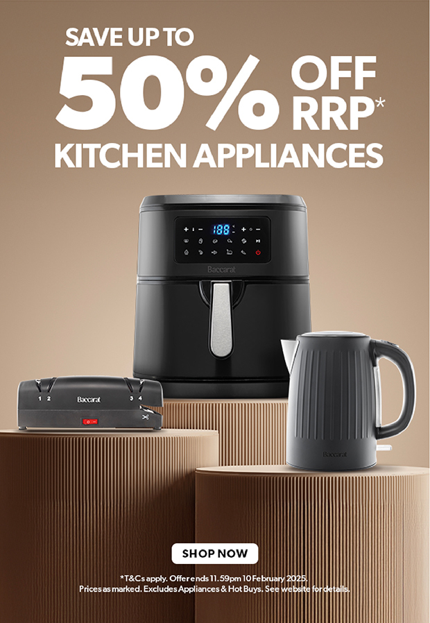 KITCHEN APPLIANCES UP TO 50% OFF