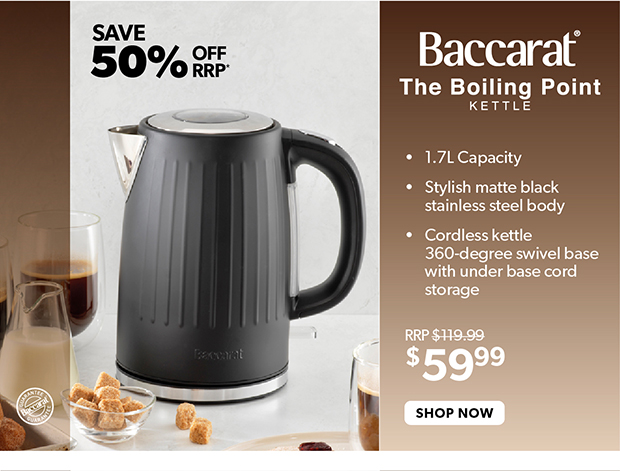 Baccarat The Boiling Point Kettle Black