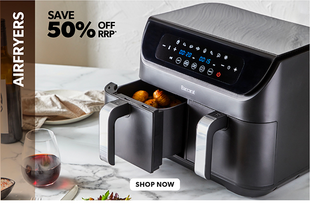 50% OFF AIRFRYERS