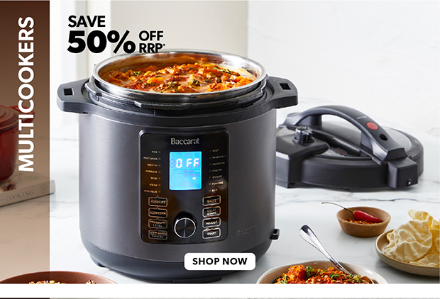 50% OFF MULTICOOKERS