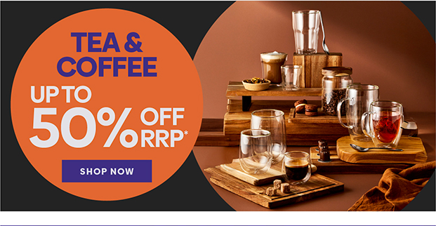 UP TO 50% OFF TEA & COFFEE