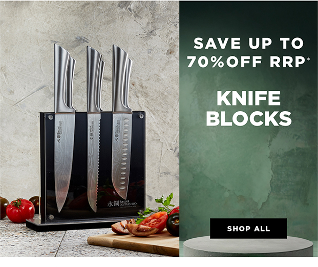 70% OFF RRP KNIFE BLOCKS