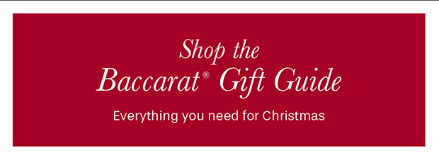 Shop the Baccarat Gift Guide