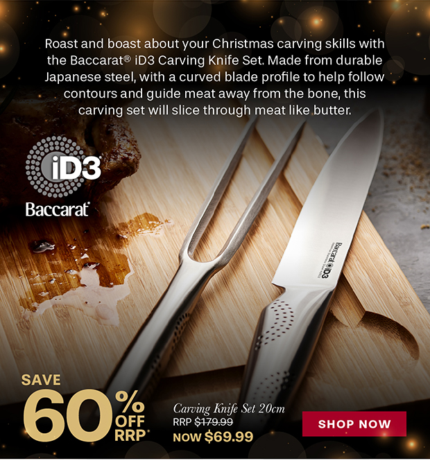 Baccarat iD3 Carving Knife Set 20cm