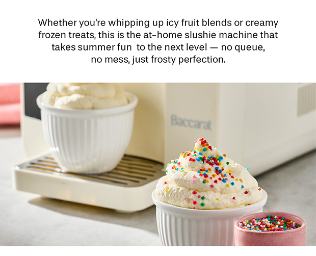 Whether you're whipping up icy fruit blends or creamy frozen treats, this is the at-home slushie machine that takes summer fun to the next level — no queue, no mess, just frosty perfection.