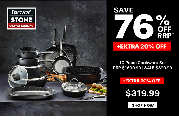 Baccarat STONE 10 Piece Cookware Set with Egg Poacher