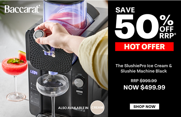 Baccarat The SlushiePro Ice Cream & Slushie Machine Black