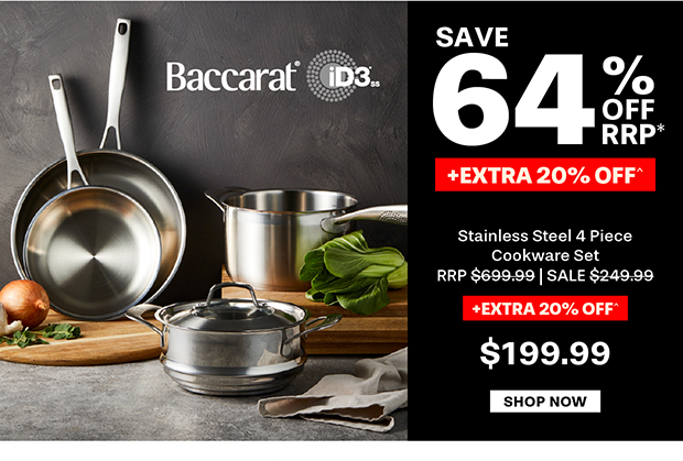 Baccarat iD3 Stainless Steel 4 Piece Cookware Set