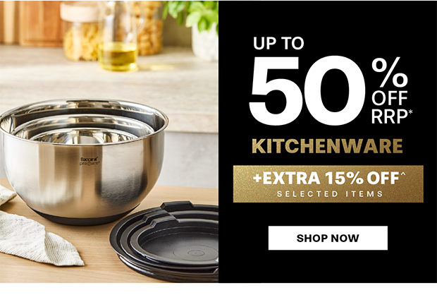 UP TO 50% OFF KITCHENWARE