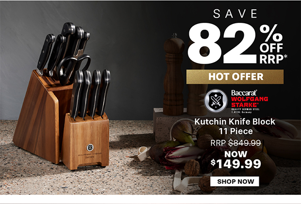 Baccarat WOLFGANG STARKE Kutchin Knife Block 11 Piece
