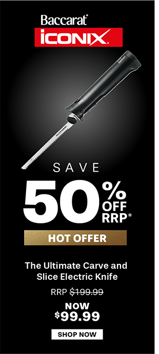 Baccarat iconiX The Ultimate Carve and Slice Electric Knife